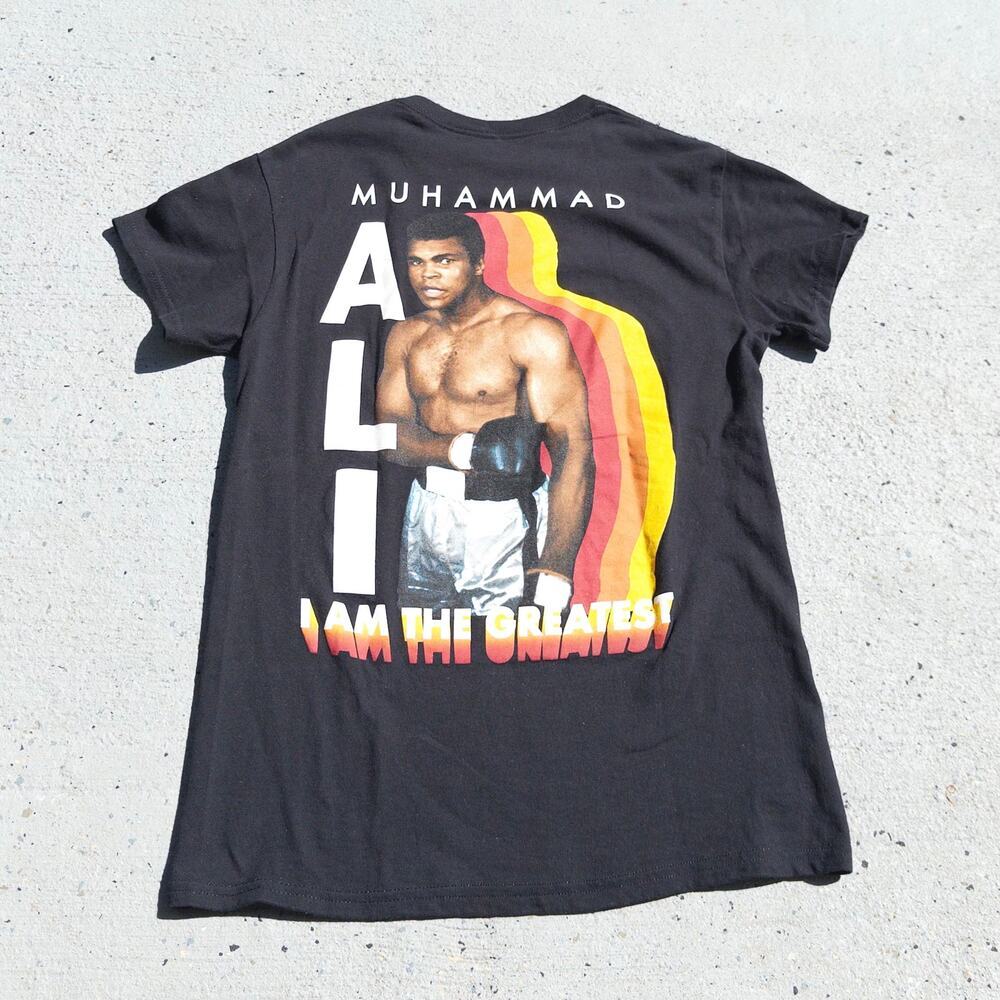 Muhammad Ali GOAT Black T-Shirt I Am The Greatest